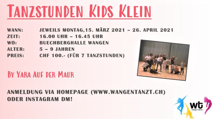 Tanzstunde Kids Klein